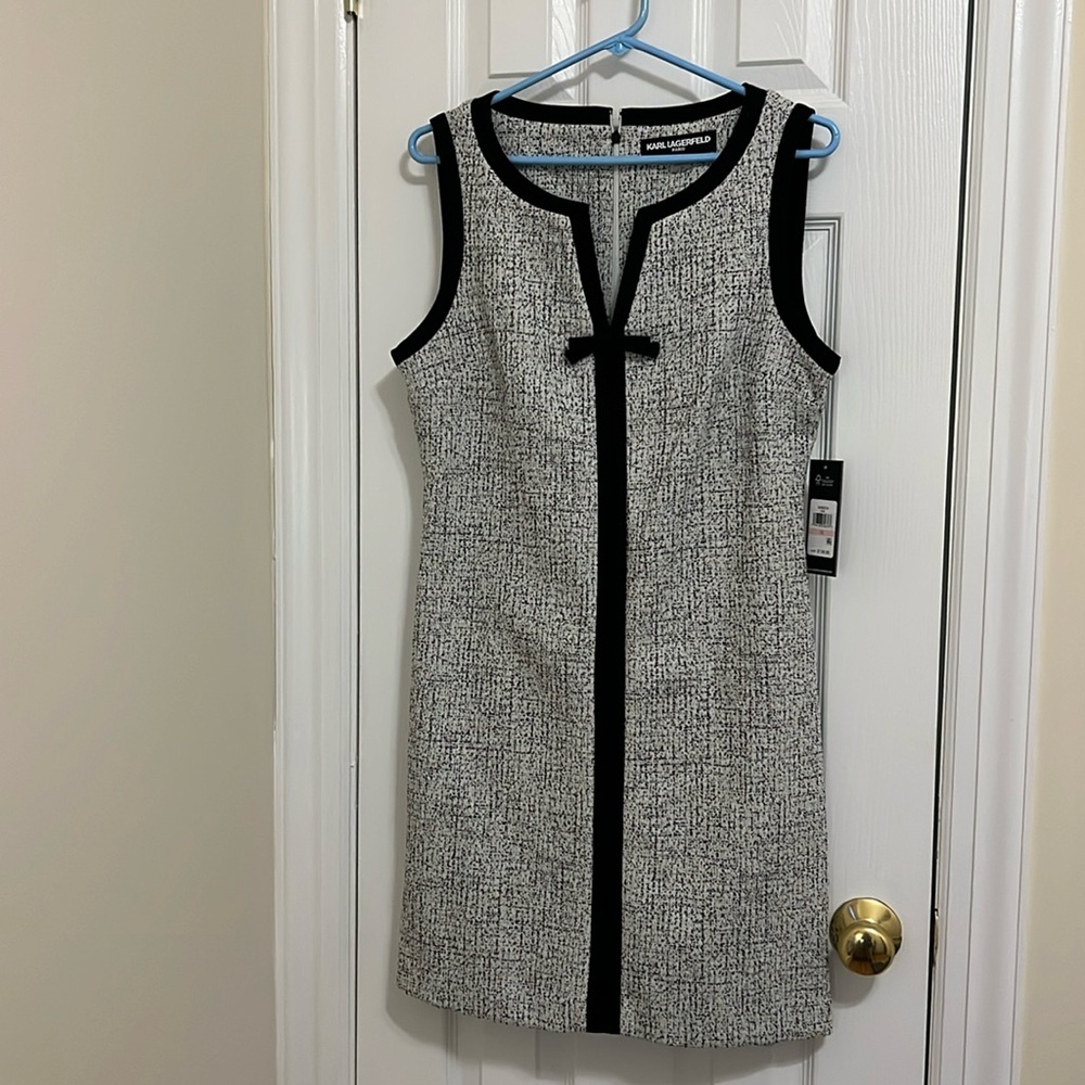 Karl Lagerfeld dress black and white